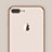 Custodia Silicone Trasparente Ultra Sottile Morbida A21 per Apple iPhone 7 Plus Oro