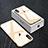 Custodia Silicone Trasparente Ultra Sottile Morbida C11 per Apple iPhone X Oro