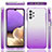 Custodia Silicone Trasparente Ultra Sottile Morbida Cover Fronte e Retro 360 Gradi Sfumato JX1 per Samsung Galaxy A32 4G
