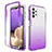 Custodia Silicone Trasparente Ultra Sottile Morbida Cover Fronte e Retro 360 Gradi Sfumato JX1 per Samsung Galaxy A32 4G Viola