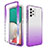 Custodia Silicone Trasparente Ultra Sottile Morbida Cover Fronte e Retro 360 Gradi Sfumato JX1 per Samsung Galaxy A33 5G Viola