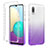 Custodia Silicone Trasparente Ultra Sottile Morbida Cover Fronte e Retro 360 Gradi Sfumato JX1 per Samsung Galaxy M02 Viola