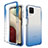 Custodia Silicone Trasparente Ultra Sottile Morbida Cover Fronte e Retro 360 Gradi Sfumato JX1 per Samsung Galaxy M12 Blu