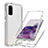 Custodia Silicone Trasparente Ultra Sottile Morbida Cover Fronte e Retro 360 Gradi Sfumato JX1 per Samsung Galaxy S20