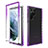 Custodia Silicone Trasparente Ultra Sottile Morbida Cover Fronte e Retro 360 Gradi Sfumato M01 per Samsung Galaxy S21 Ultra 5G Viola