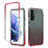 Custodia Silicone Trasparente Ultra Sottile Morbida Cover Fronte e Retro 360 Gradi Sfumato M01 per Samsung Galaxy S23 Plus 5G Rosso