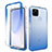 Custodia Silicone Trasparente Ultra Sottile Morbida Cover Fronte e Retro 360 Gradi Sfumato per Google Pixel 5 XL 5G Blu