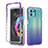 Custodia Silicone Trasparente Ultra Sottile Morbida Cover Fronte e Retro 360 Gradi Sfumato per Motorola Moto Edge 20 Lite 5G Viola