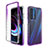 Custodia Silicone Trasparente Ultra Sottile Morbida Cover Fronte e Retro 360 Gradi Sfumato per Motorola Moto Edge (2021) 5G Viola