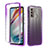 Custodia Silicone Trasparente Ultra Sottile Morbida Cover Fronte e Retro 360 Gradi Sfumato per Motorola Moto G60 Viola