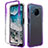 Custodia Silicone Trasparente Ultra Sottile Morbida Cover Fronte e Retro 360 Gradi Sfumato per Nokia X100 5G Viola