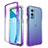 Custodia Silicone Trasparente Ultra Sottile Morbida Cover Fronte e Retro 360 Gradi Sfumato per OnePlus 9 5G Viola