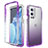 Custodia Silicone Trasparente Ultra Sottile Morbida Cover Fronte e Retro 360 Gradi Sfumato per OnePlus 9 Pro 5G Viola