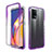 Custodia Silicone Trasparente Ultra Sottile Morbida Cover Fronte e Retro 360 Gradi Sfumato per Oppo F19 Pro Viola