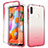 Custodia Silicone Trasparente Ultra Sottile Morbida Cover Fronte e Retro 360 Gradi Sfumato per Samsung Galaxy A11 Rosso
