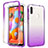 Custodia Silicone Trasparente Ultra Sottile Morbida Cover Fronte e Retro 360 Gradi Sfumato per Samsung Galaxy A11 Viola
