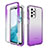 Custodia Silicone Trasparente Ultra Sottile Morbida Cover Fronte e Retro 360 Gradi Sfumato per Samsung Galaxy A23 4G Viola