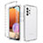 Custodia Silicone Trasparente Ultra Sottile Morbida Cover Fronte e Retro 360 Gradi Sfumato per Samsung Galaxy A32 4G Chiaro