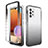 Custodia Silicone Trasparente Ultra Sottile Morbida Cover Fronte e Retro 360 Gradi Sfumato per Samsung Galaxy A32 4G Grigio Scuro