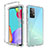 Custodia Silicone Trasparente Ultra Sottile Morbida Cover Fronte e Retro 360 Gradi Sfumato per Samsung Galaxy A52 4G Chiaro