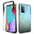 Custodia Silicone Trasparente Ultra Sottile Morbida Cover Fronte e Retro 360 Gradi Sfumato per Samsung Galaxy A52 4G Grigio Scuro