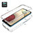 Custodia Silicone Trasparente Ultra Sottile Morbida Cover Fronte e Retro 360 Gradi Sfumato per Samsung Galaxy F12