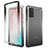 Custodia Silicone Trasparente Ultra Sottile Morbida Cover Fronte e Retro 360 Gradi Sfumato per Samsung Galaxy Note 20 5G Grigio Scuro