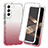 Custodia Silicone Trasparente Ultra Sottile Morbida Cover Fronte e Retro 360 Gradi Sfumato per Samsung Galaxy S24 5G Rosso