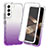 Custodia Silicone Trasparente Ultra Sottile Morbida Cover Fronte e Retro 360 Gradi Sfumato per Samsung Galaxy S24 5G Viola