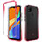 Custodia Silicone Trasparente Ultra Sottile Morbida Cover Fronte e Retro 360 Gradi Sfumato per Xiaomi Redmi 9 India Rosso