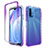 Custodia Silicone Trasparente Ultra Sottile Morbida Cover Fronte e Retro 360 Gradi Sfumato per Xiaomi Redmi 9T 4G Viola