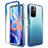 Custodia Silicone Trasparente Ultra Sottile Morbida Cover Fronte e Retro 360 Gradi Sfumato per Xiaomi Redmi Note 11 5G Blu