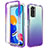 Custodia Silicone Trasparente Ultra Sottile Morbida Cover Fronte e Retro 360 Gradi Sfumato per Xiaomi Redmi Note 11 Pro 4G Viola