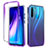 Custodia Silicone Trasparente Ultra Sottile Morbida Cover Fronte e Retro 360 Gradi Sfumato per Xiaomi Redmi Note 8 (2021) Viola