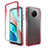 Custodia Silicone Trasparente Ultra Sottile Morbida Cover Fronte e Retro 360 Gradi Sfumato per Xiaomi Redmi Note 9T 5G Rosso