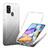 Custodia Silicone Trasparente Ultra Sottile Morbida Cover Fronte e Retro 360 Gradi Sfumato YB1 per Samsung Galaxy A21s
