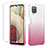 Custodia Silicone Trasparente Ultra Sottile Morbida Cover Fronte e Retro 360 Gradi Sfumato YB2 per Samsung Galaxy A12 Nacho Rosa