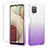 Custodia Silicone Trasparente Ultra Sottile Morbida Cover Fronte e Retro 360 Gradi Sfumato YB2 per Samsung Galaxy F12 Viola