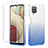 Custodia Silicone Trasparente Ultra Sottile Morbida Cover Fronte e Retro 360 Gradi Sfumato YB2 per Samsung Galaxy M12 Blu