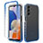 Custodia Silicone Trasparente Ultra Sottile Morbida Cover Fronte e Retro 360 Gradi Sfumato ZJ1 per Samsung Galaxy A15 4G Blu