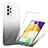 Custodia Silicone Trasparente Ultra Sottile Morbida Cover Fronte e Retro 360 Gradi Sfumato ZJ1 per Samsung Galaxy A52 4G Nero