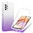 Custodia Silicone Trasparente Ultra Sottile Morbida Cover Fronte e Retro 360 Gradi Sfumato ZJ1 per Samsung Galaxy M32 5G Viola