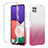 Custodia Silicone Trasparente Ultra Sottile Morbida Cover Fronte e Retro 360 Gradi Sfumato ZJ2 per Samsung Galaxy A22s 5G Rosa