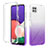 Custodia Silicone Trasparente Ultra Sottile Morbida Cover Fronte e Retro 360 Gradi Sfumato ZJ2 per Samsung Galaxy A22s 5G Viola