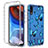 Custodia Silicone Trasparente Ultra Sottile Morbida Cover Fronte e Retro 360 JX1 per Motorola Moto E7 Power Blu