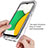 Custodia Silicone Trasparente Ultra Sottile Morbida Cover Fronte e Retro 360 JX1 per Samsung Galaxy A03 Core