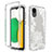 Custodia Silicone Trasparente Ultra Sottile Morbida Cover Fronte e Retro 360 JX1 per Samsung Galaxy A03 Core Bianco