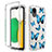 Custodia Silicone Trasparente Ultra Sottile Morbida Cover Fronte e Retro 360 JX1 per Samsung Galaxy A03 Core Blu
