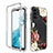 Custodia Silicone Trasparente Ultra Sottile Morbida Cover Fronte e Retro 360 JX1 per Samsung Galaxy A23 4G Marrone