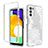 Custodia Silicone Trasparente Ultra Sottile Morbida Cover Fronte e Retro 360 JX3 per Samsung Galaxy A02s Bianco